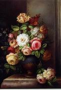 unknow artist Floral, beautiful classical still life of flowers.079 oil painting reproduction